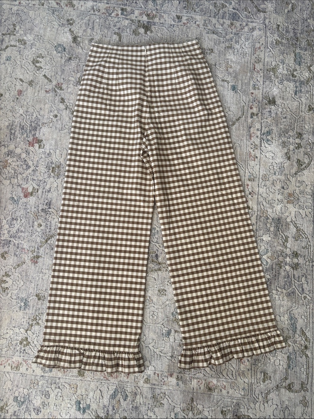 Colette Ruffle-Hem Crop Wide-Leg Pants by Maeve - Picture 6 of 8